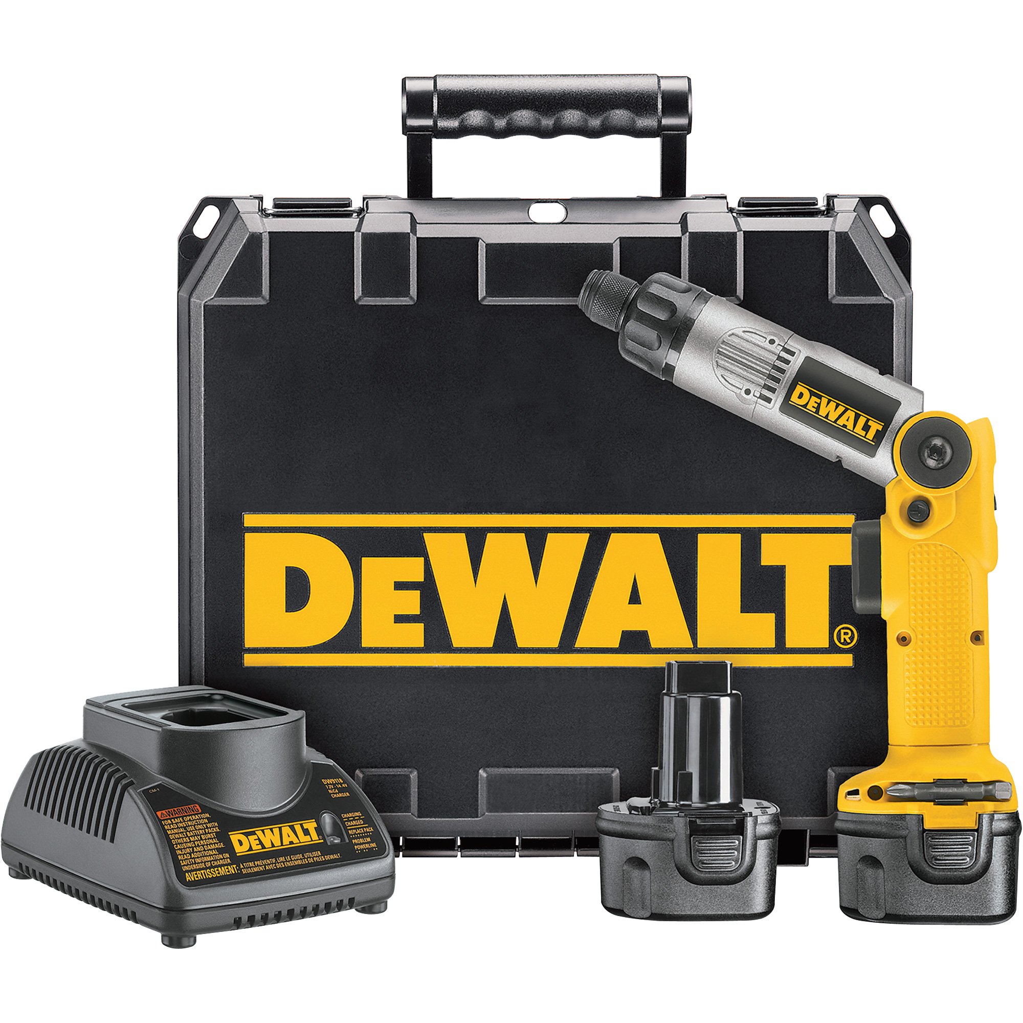 DEWALT 7.2V NiCad Cordless Electric Screwdriver Kit With 2 Batteries